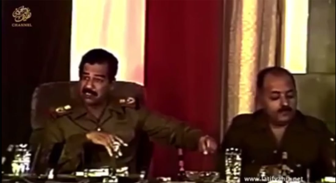 القاسم يستشهد بفيديو لصدام حسين: كشف إيران قبل ربع قرن