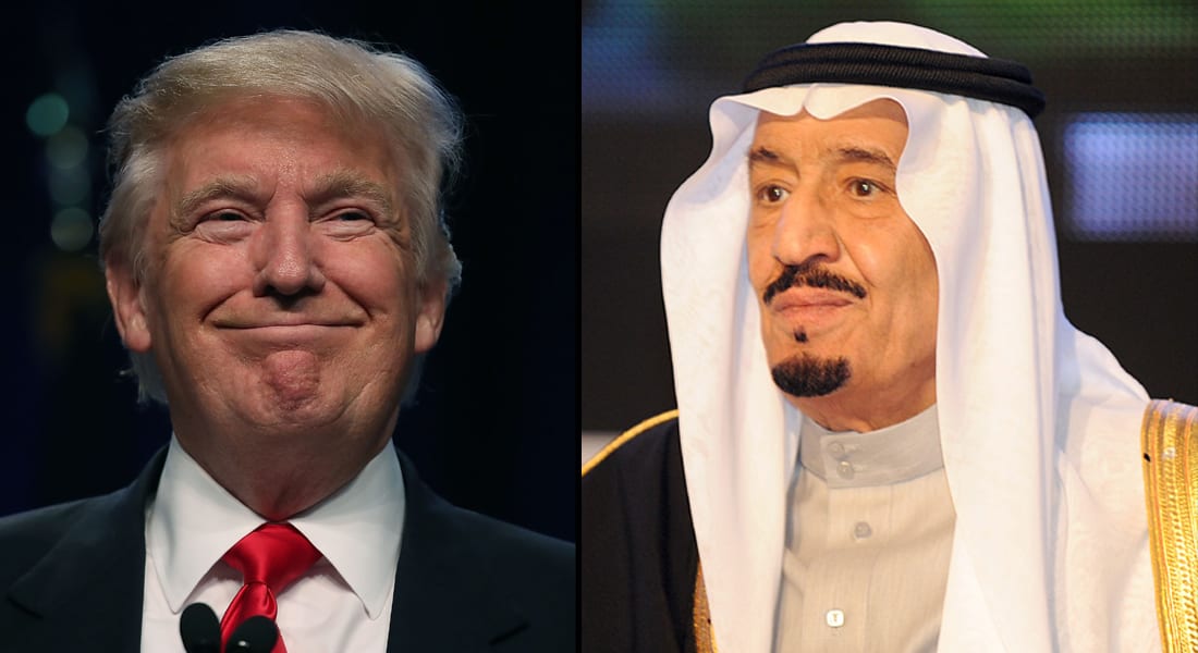الملك سلمان يهنئ ترامب ويشيد بالعلاقات الأمريكية السعودية