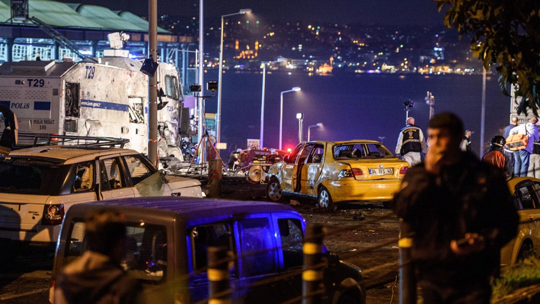بشكتاش التركي يدين الهجوم الذي استهدف محيط ملعبه 