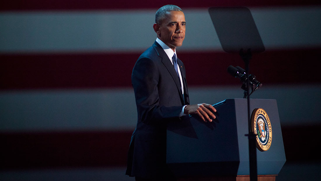 أوباما في خطاب الوداع.. قلق على الديمقراطية ودعوة لفهم "الرجل الأبيض"