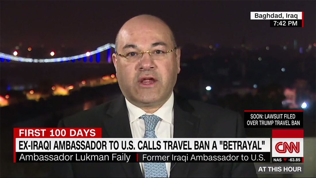 سفير العراق السابق بأمريكا لـCNN: أنا مشمول بحظر ترامب.. والقرار "خيانة"
