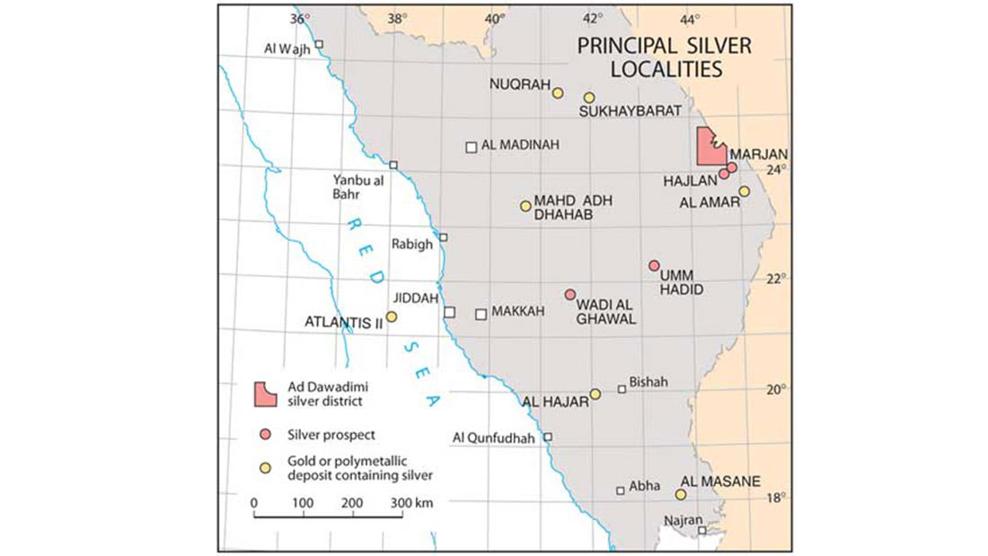السعودية تدرس مشاريع تعدين جديدة.. شاهد مواقع أكبر مناجم الفضة بالمملكة