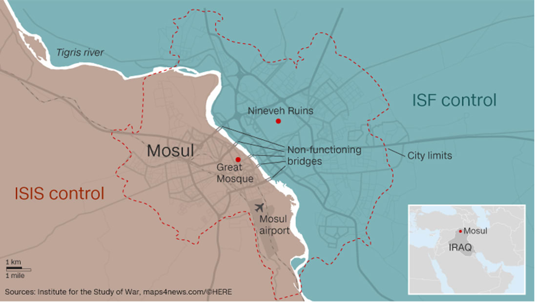 مسؤول عراقي لـCNN: نبعد كيلومترا عن حي الدواسة غرب الموصل