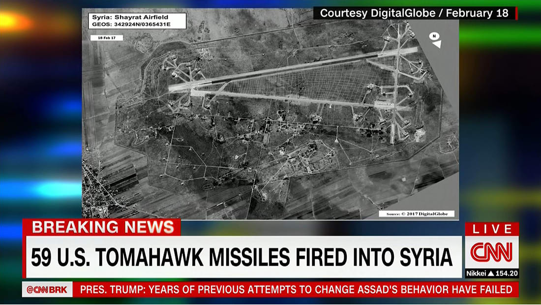 مسؤول أمريكي يبين ما استهدفته ضربة قاعدة الشعيرات بسوريا