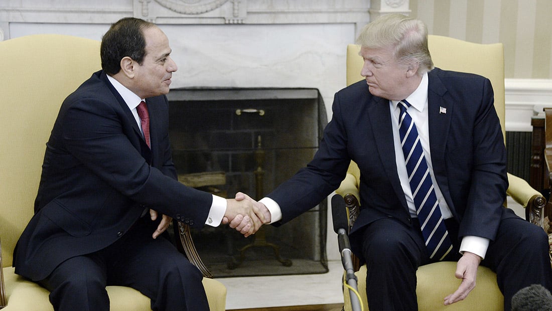 ترامب بعد تفجيري كنيستين في مصر: أثق في قدرة السيسي