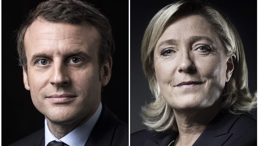 ماكرون ولوبان يتأهلان للجولة الثانية من انتخابات الرئاسة الفرنسية 
