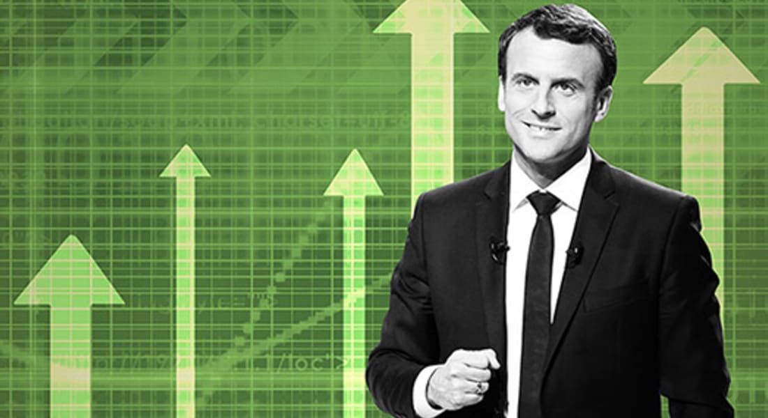اليورو يرتفع لأعلى مستوياته منذ 6 أشهر بعد فوز ماكرون برئاسة فرنسا