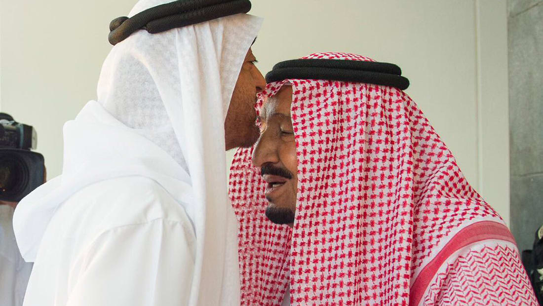 الملك سلمان يستقبل محمد بن زايد للمرة الأولى منذ ظهور أزمة قطر 