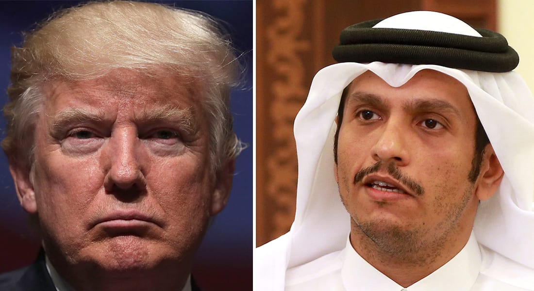 وزير خارجية قطر يرد لـCNN على تغريدة ترامب: جميعنا يحارب تمويل الإرهاب