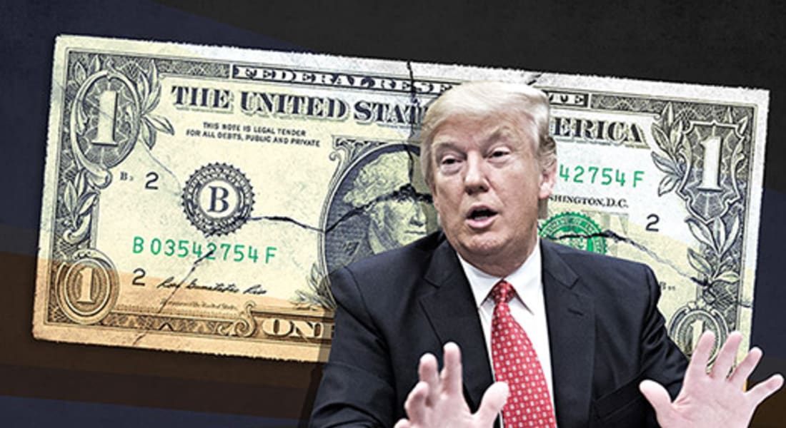 الدولار يهبط لأدنى مستوياته في عهد ترامب