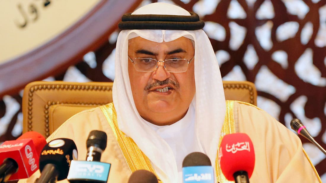 وزير خارجية البحرين: إحضار الجيوش الأجنبية "تصعيد عسكري" تتحمله قطر 