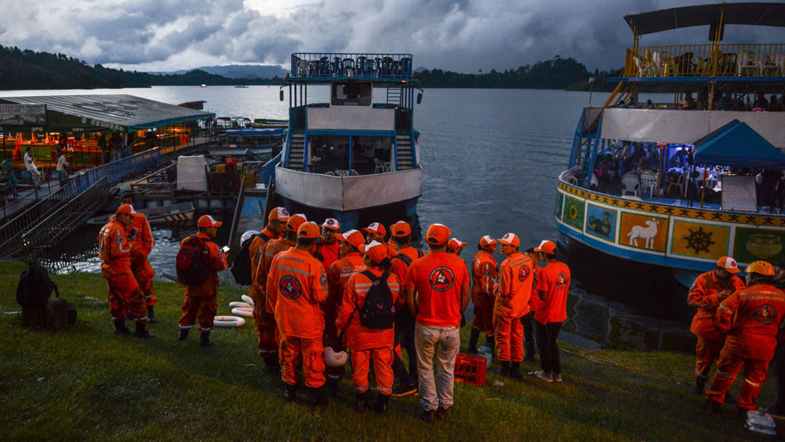 غرق سفينة سياحية تحمل 150 شخصا شمال غرب كولومبيا 