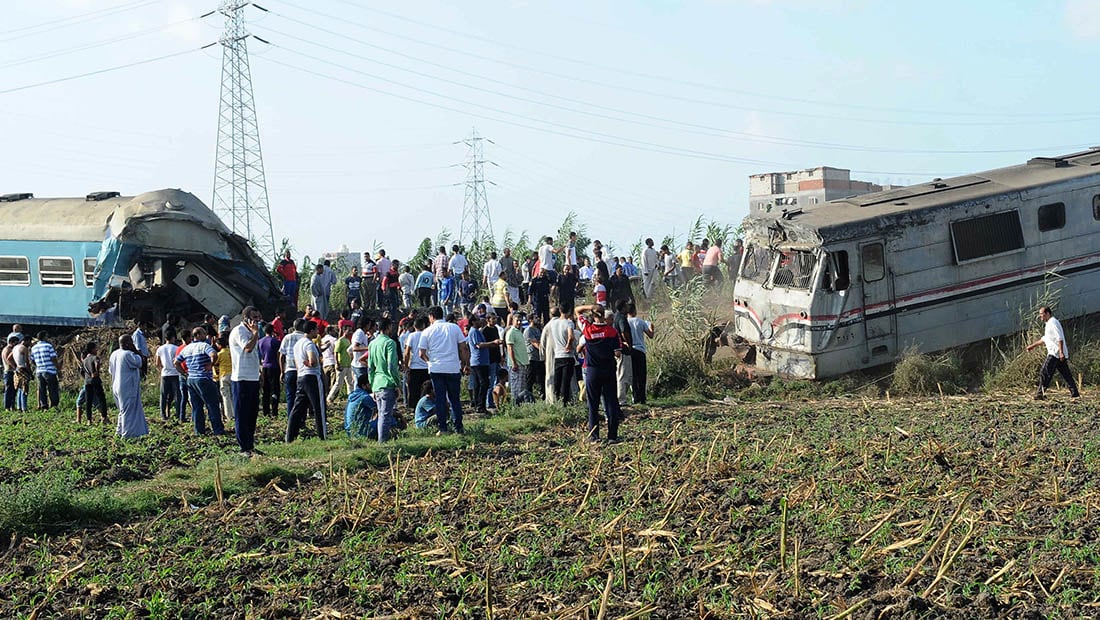 مصر: عشرات القتلى والمصابين إثر اصطدام قطارين في الإسكندرية
