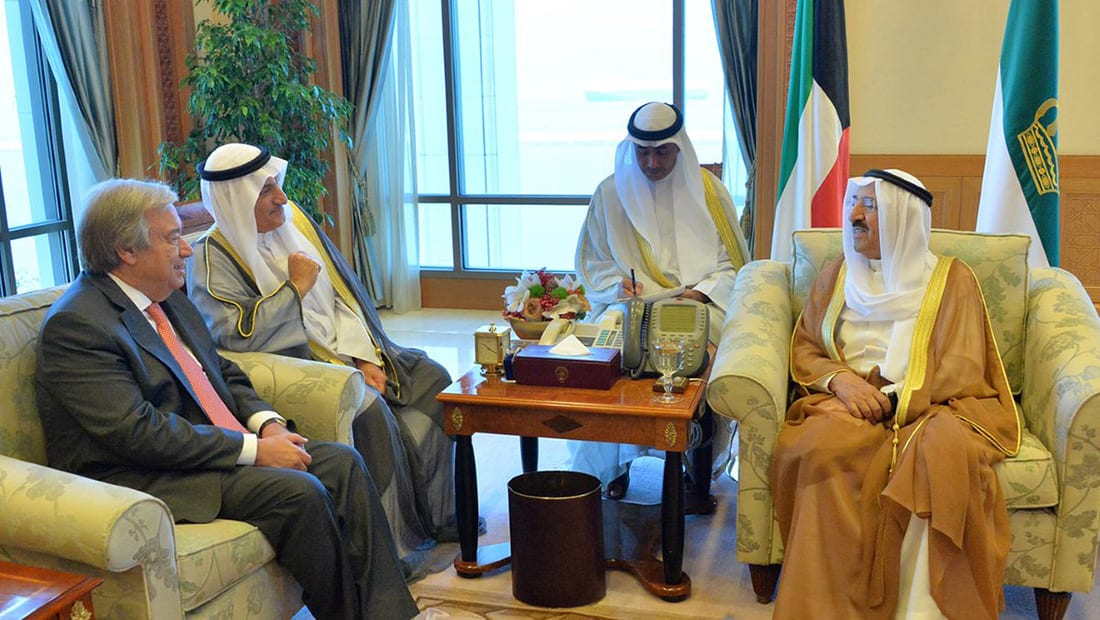 أمين عام الأمم المتحدة يؤكد دعم جهود الوساطة الكويتية لحل الأزمة القطرية