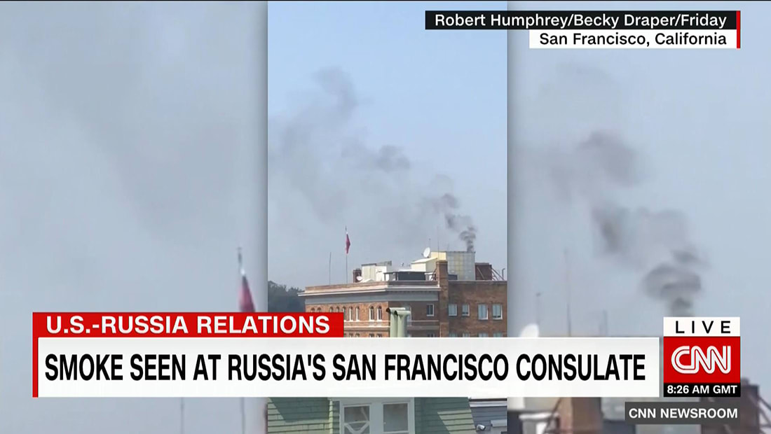 نائب أمريكية: الدخان المتصاعد من قنصلية روسيا بسان فرانسيسكو دليل على التجسس