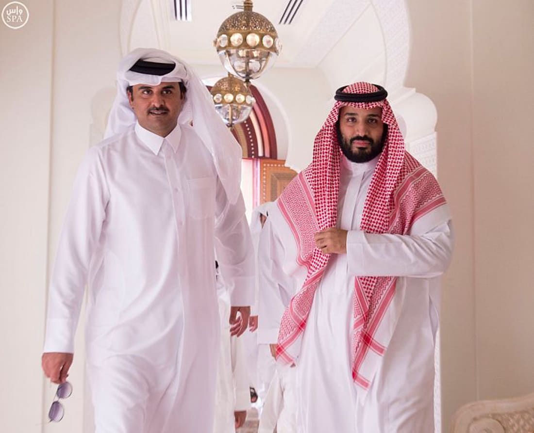 اتصال بين أمير قطر وولي عهد السعودية بـ"تنسيق" من ترامب