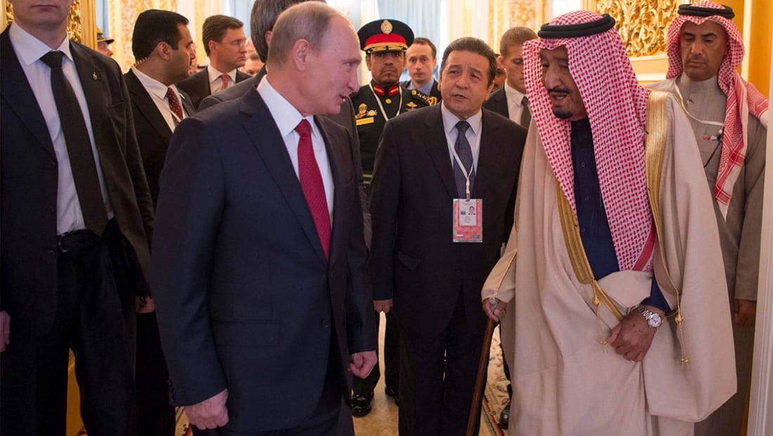 الملك سلمان لبوتين: يجب إنهاء الأزمة السورية.. ووقف التدخلات الإيرانية