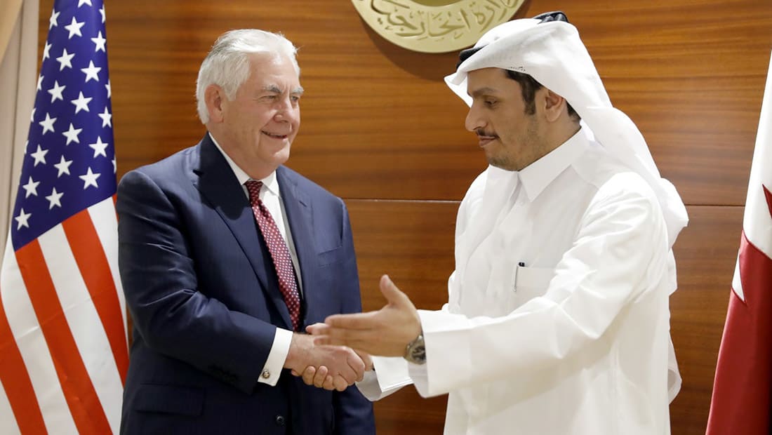 تيلرسون في قطر: واشنطن لا تستطيع فرض حل للأزمة الخليجية