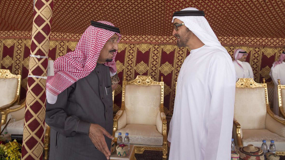 محمد بن زايد: السعودية تقود المنطقة نحو الاستقرار والتنمية.. وخالد بن أحمد: مستقبل مشرق