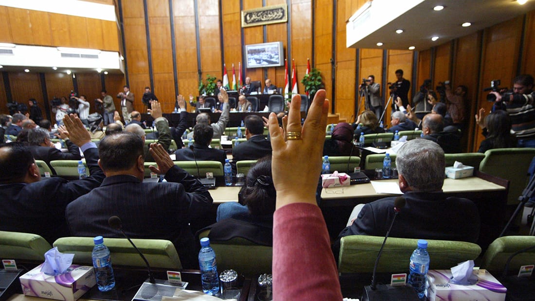 برلمان كردستان يصادق على توزيع صلاحيات الرئيس