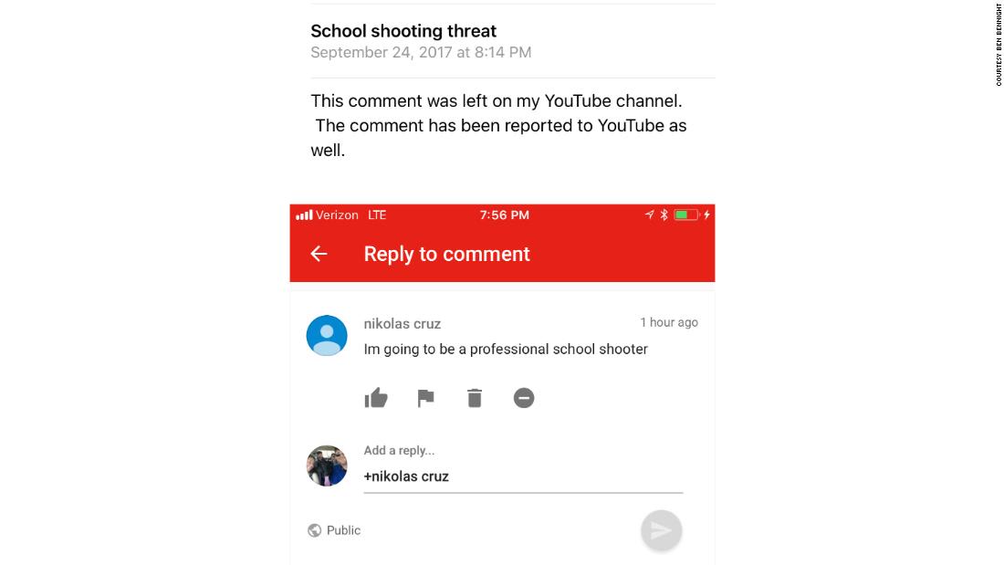 مدوّن حذّر السلطات من مطلق النار على المدرسة الأمريكية قبل 5 أشهر