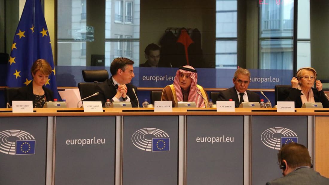 الجبير في البرلمان الأوروبي: قطر ليست باريس سان جيرمان.. وطلبنا بسيط
