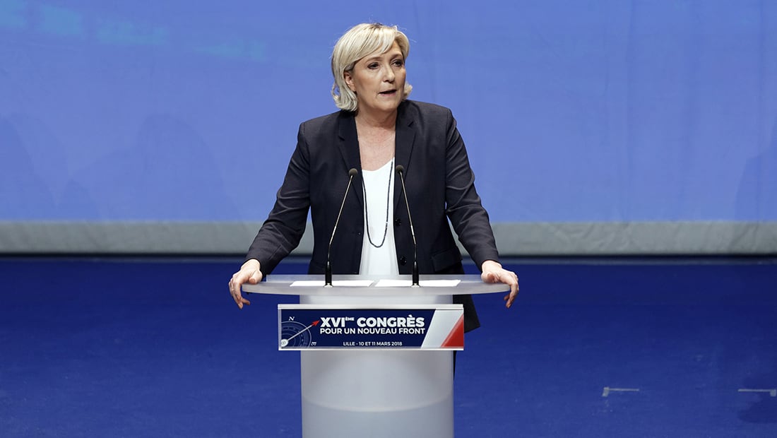 مارين لوبان تريد إعادة تسمية حزبها "القومي الفرنسي"