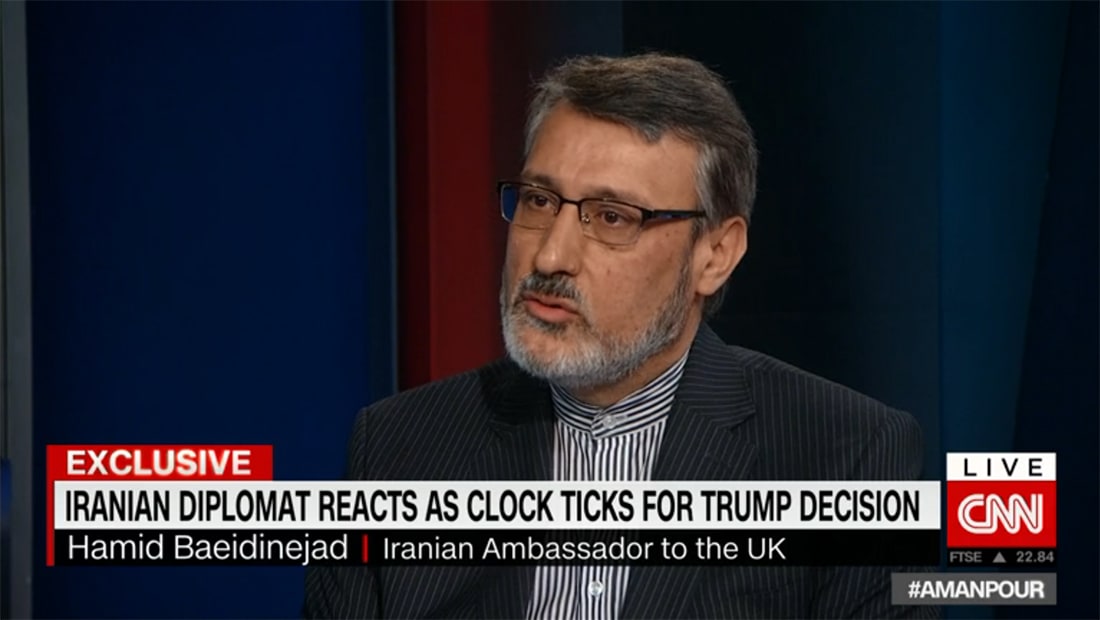 سفير إيران في بريطانيا يتحدث لـCNN عما يعنيه انسحاب أمريكا من الاتفاق النووي