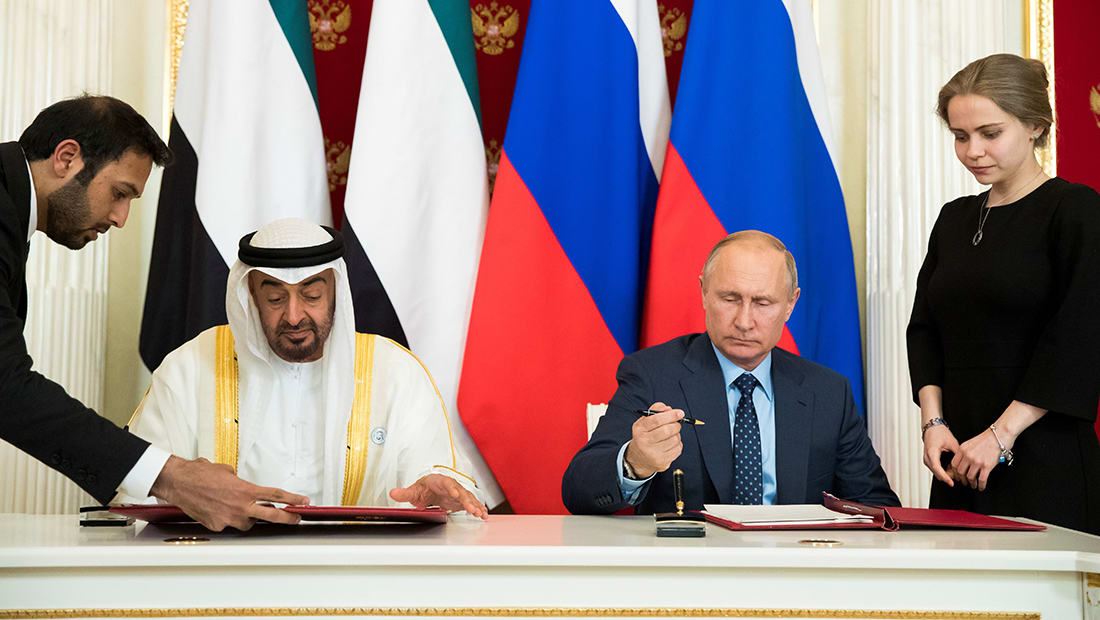 محمد بن زايد وبوتين يوقعان إعلان شراكة استراتيجية بين الإمارات وروسيا