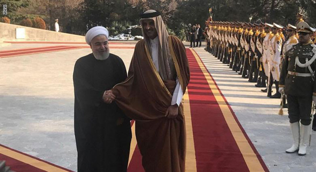 رئيس إيران باتصال مع أمير قطر يهاجم "التحالف السعودي" في اليمن
