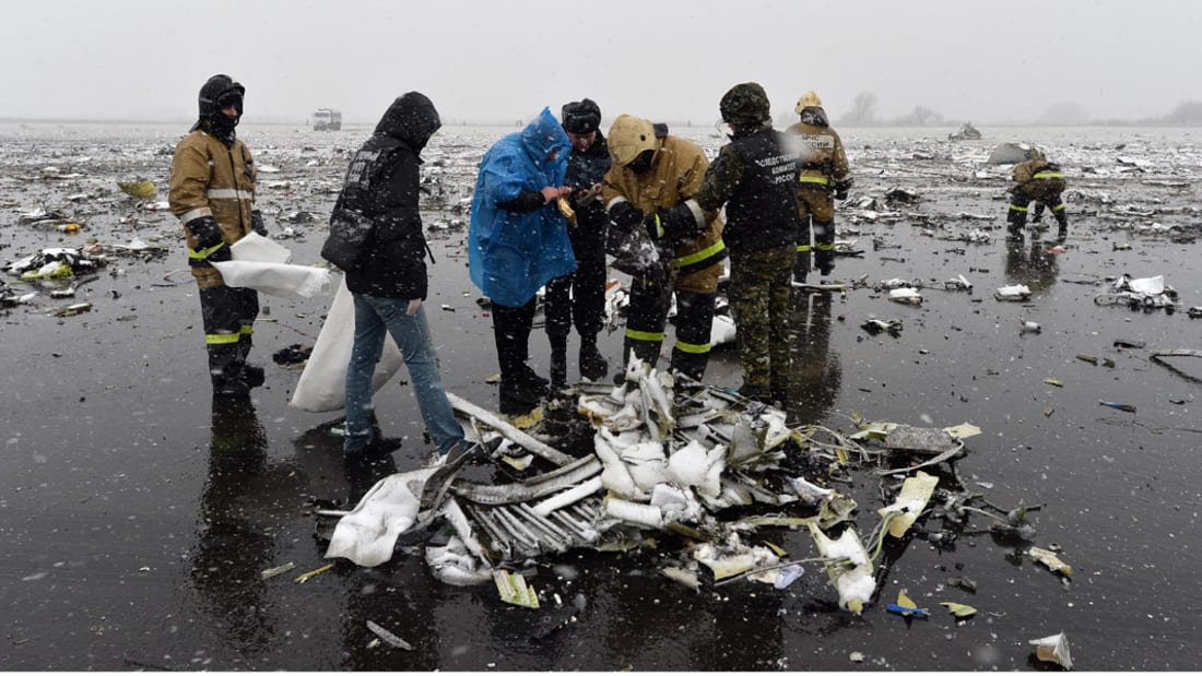فيديو جديد من داخل المطار يُظهر لحظة سقوط طائرة “فلاي دبي” في روسيا