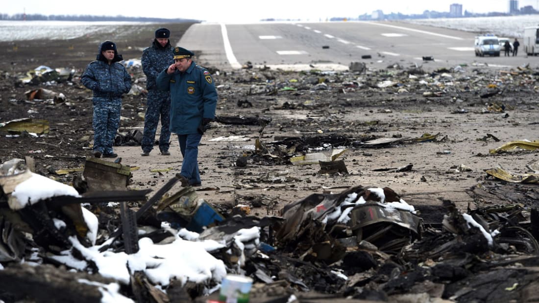 شاهد.. لحظة تحطم طائرة تابعة لـ"فلاي دبي" في روسيا