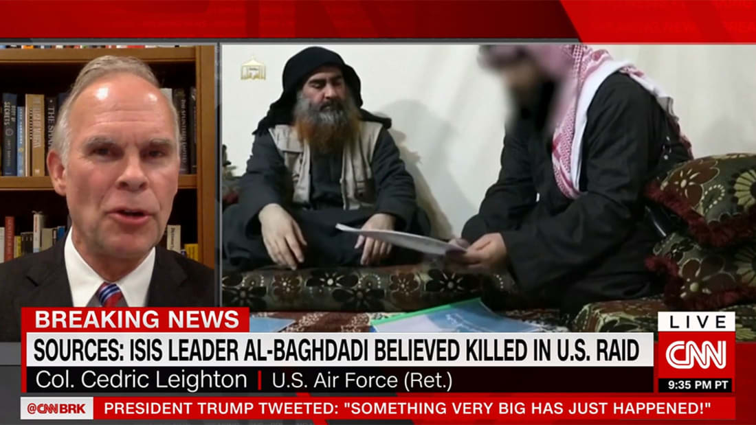 فيديو يُزعم إظهار عملية استهداف أبوبكر البغدادي زعيم داعش