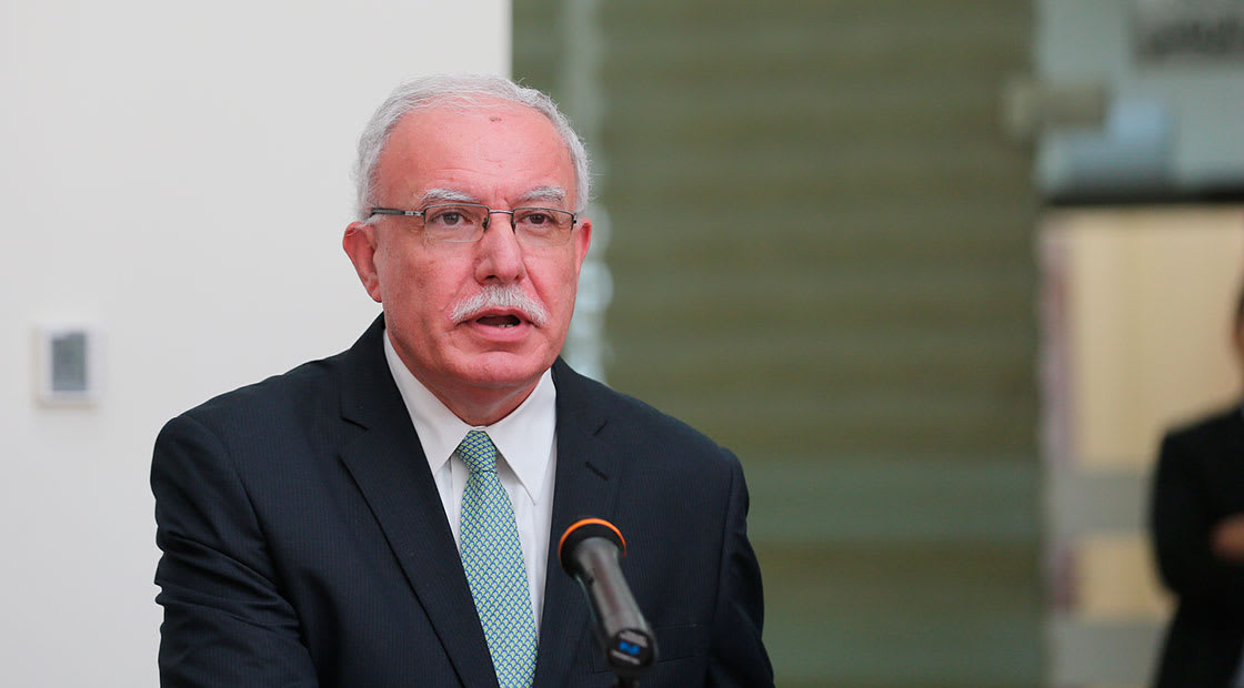 رياض المالكي، وزير الخارجية الفلسطيني