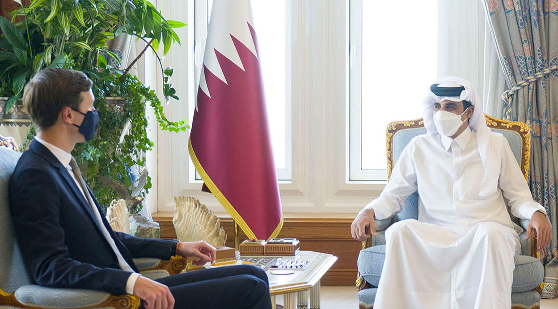 أمير قطر باستقبال جاريد كوشنر