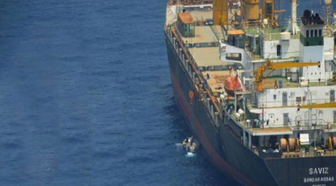 صورة للسفينة سافيز نشرتها وكالة لاأنباء الإيرانية الرسمية 