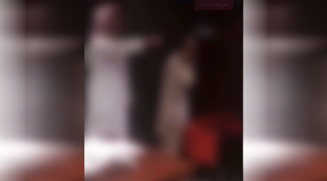 صورة من الفيديو المتداول الذي نشرته الداخلية السعودية 