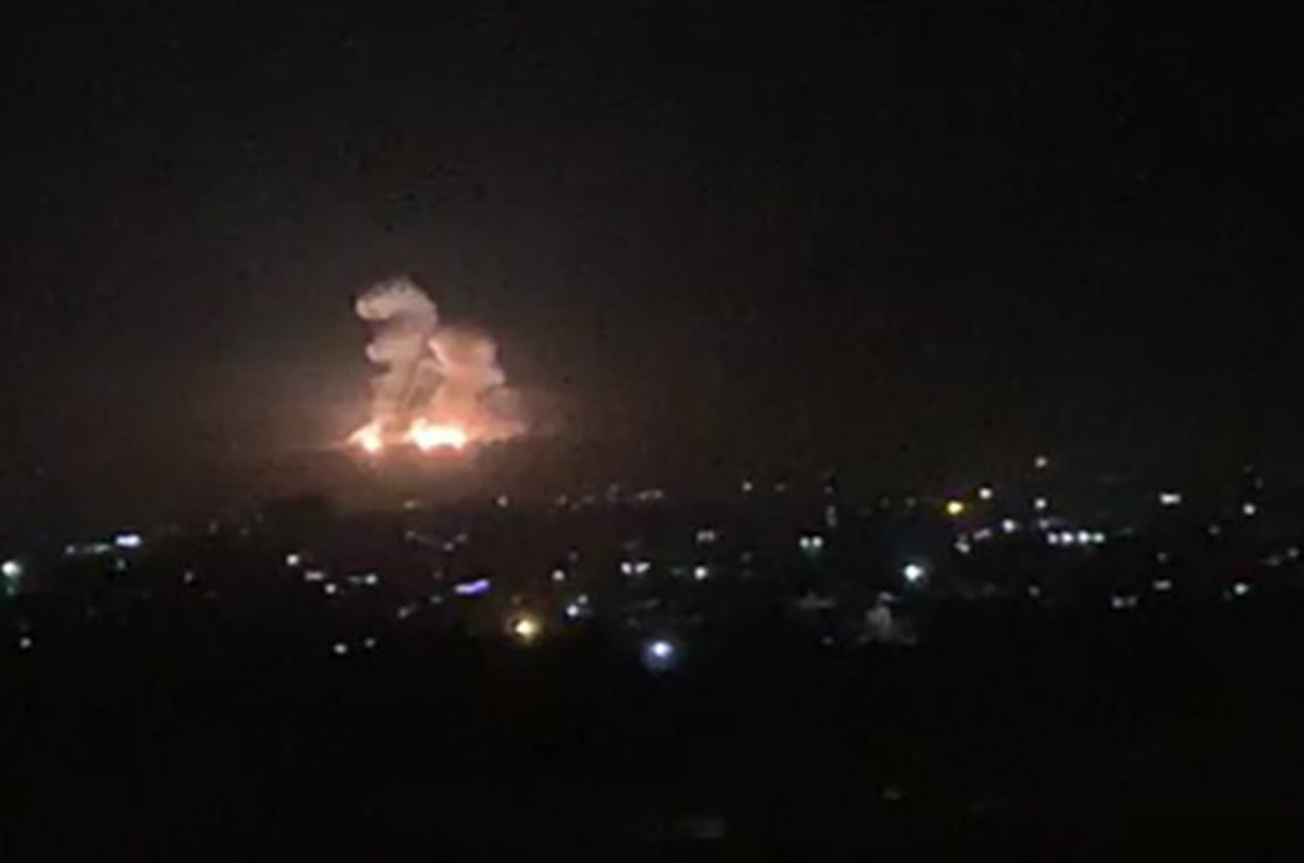غارة إسرائيلية على مواقع للنظام السوري في دمشق