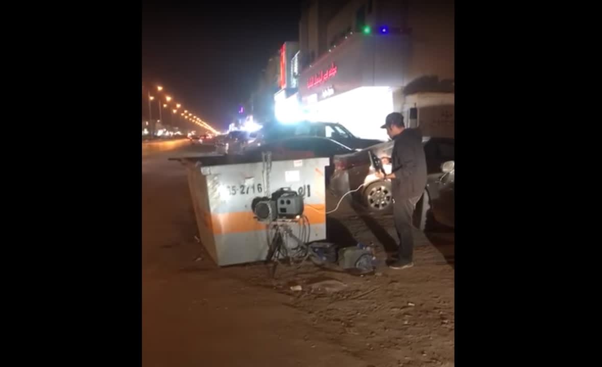 تداول فيديو يظهر جهاز "ساهر" قرب حاوية قمامة في السعودية.. و "المرور" يعلّق