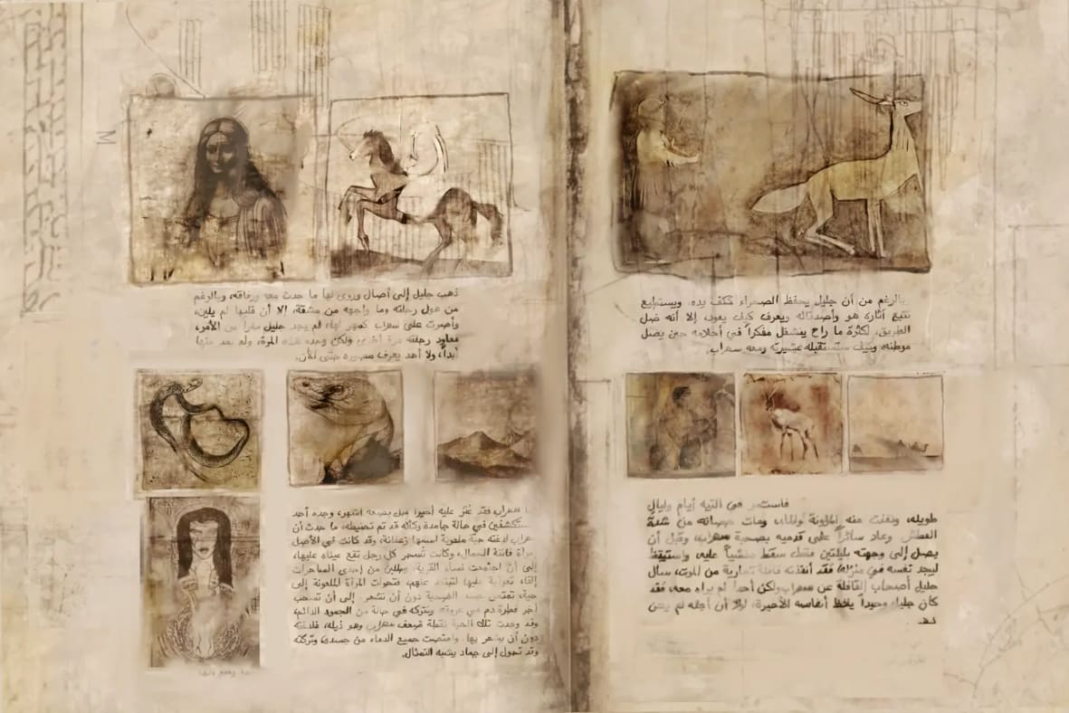 سعودي يدمج بين حيوان المها والثعبان في تكوين أسطوري .. ما سره؟