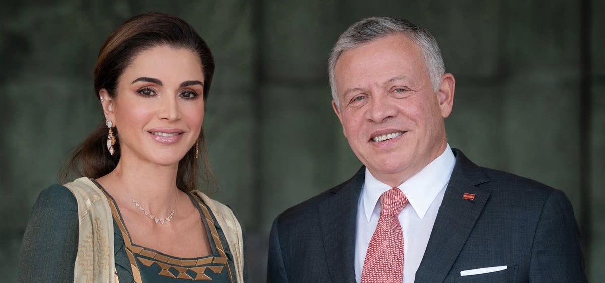 الملك عبد الله الثاني وزوجته الملكة رانيا 