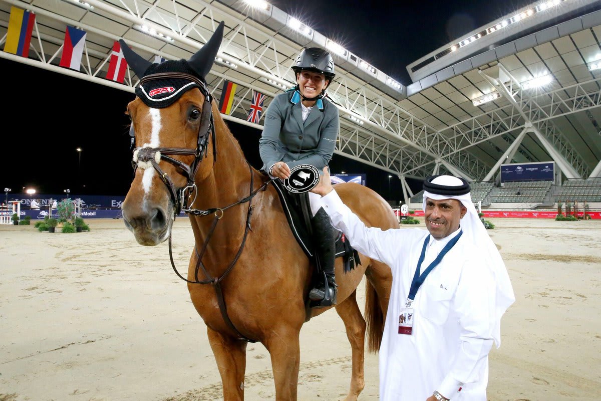 فارسة إسرائيلية تحقق المركز الثاني في بطولة لقفز الحواجز في الدوحة