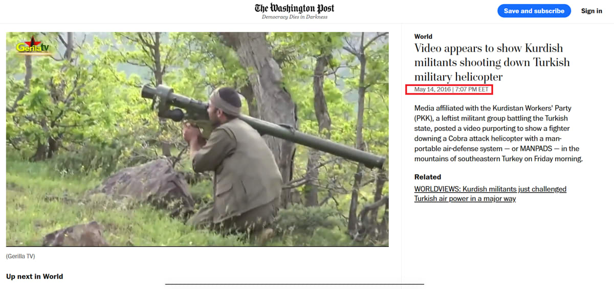 لقطة شاشة للفيديو وقت نشره في موقع صحيفة <a class='entities-links' href='/entity/1193918346/واشنطن/ar/1?utm_term=PublicFigures-واشنطن&utm_source=Lebanon24-Frontend&utm_campaign=PublicFigures&utm_medium=PublicFigures-واشنطن&id=36517&catid=0&pagetype=PublicFigures' loading=