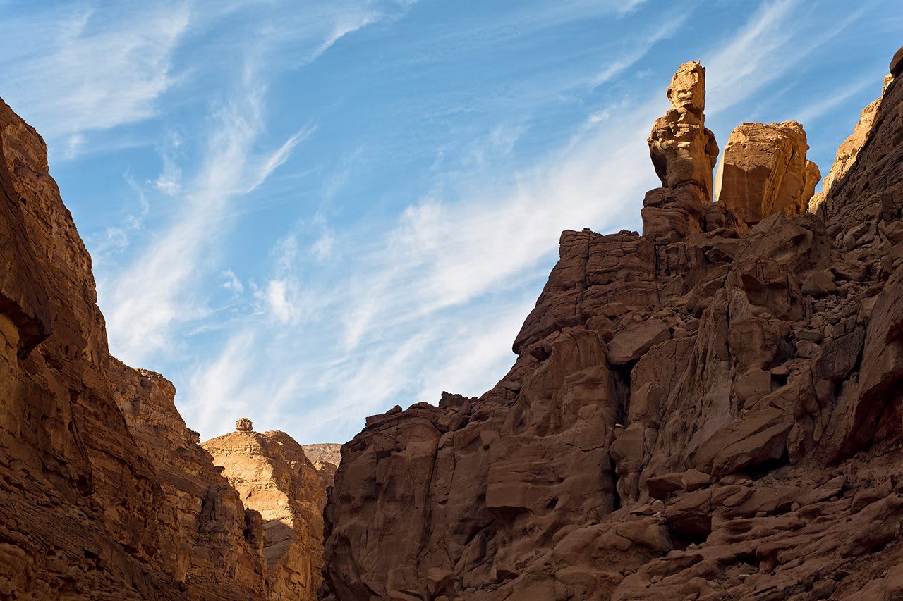 الوادي الملون بمصر.. تشكيلات صخرية أشبه بلوحات فنية