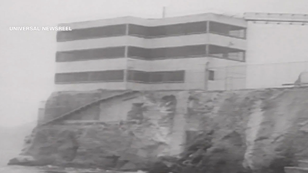 جانب من تصوير سجن ألكاتراز خلال عمليات البحث العام 1962