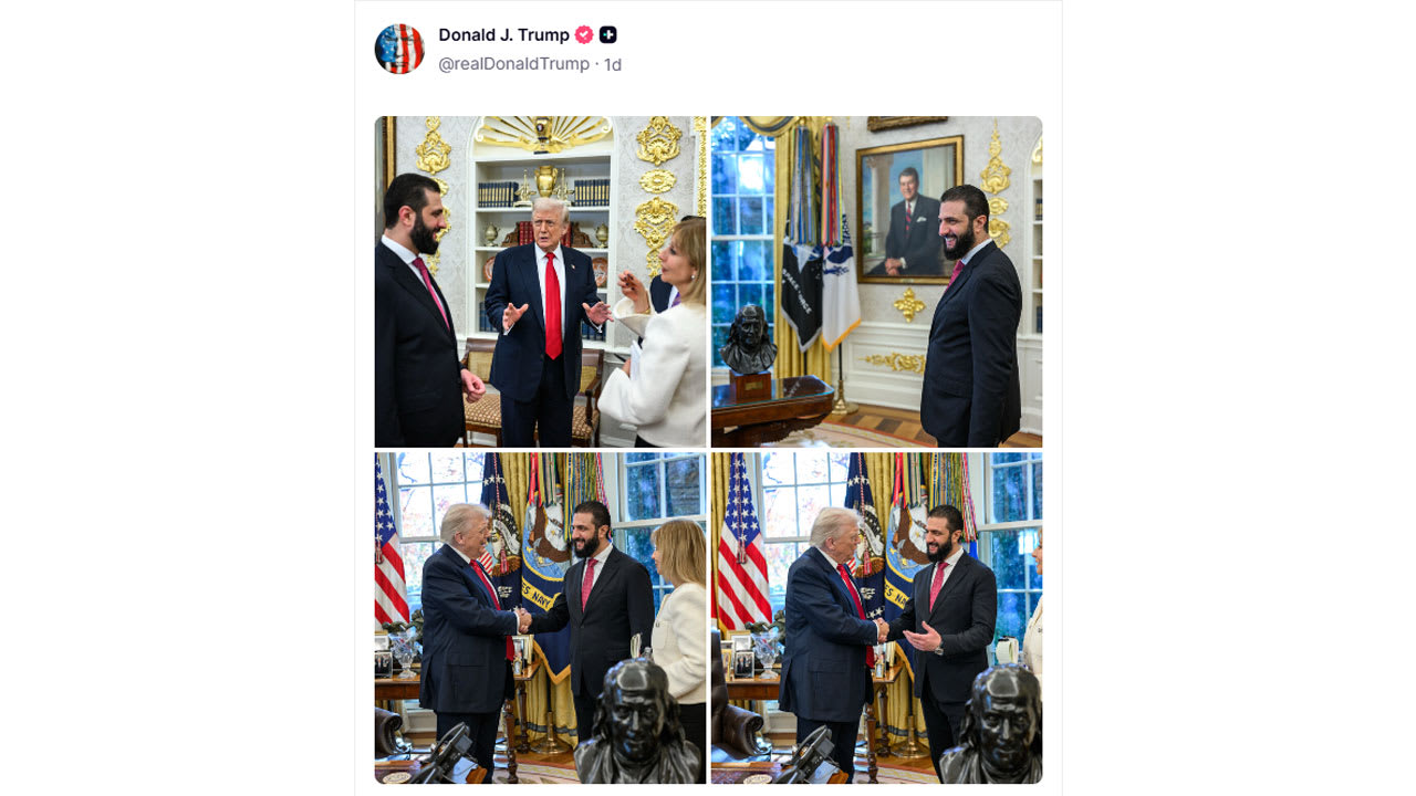 تحليل البروتوكول بصور نشرها ترامب مع أحمد الشرع يشعل تفاعلا