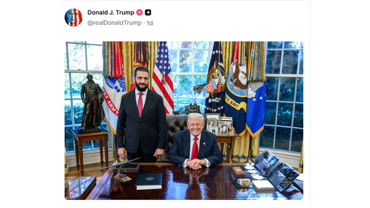 تحليل البروتوكول بصور نشرها ترامب مع أحمد الشرع يشعل تفاعلا