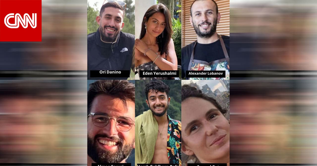 بالصور والأسماء.. إسرائيل تكشف هويات جثث الرهائن الست المستعادة من غزة السبت