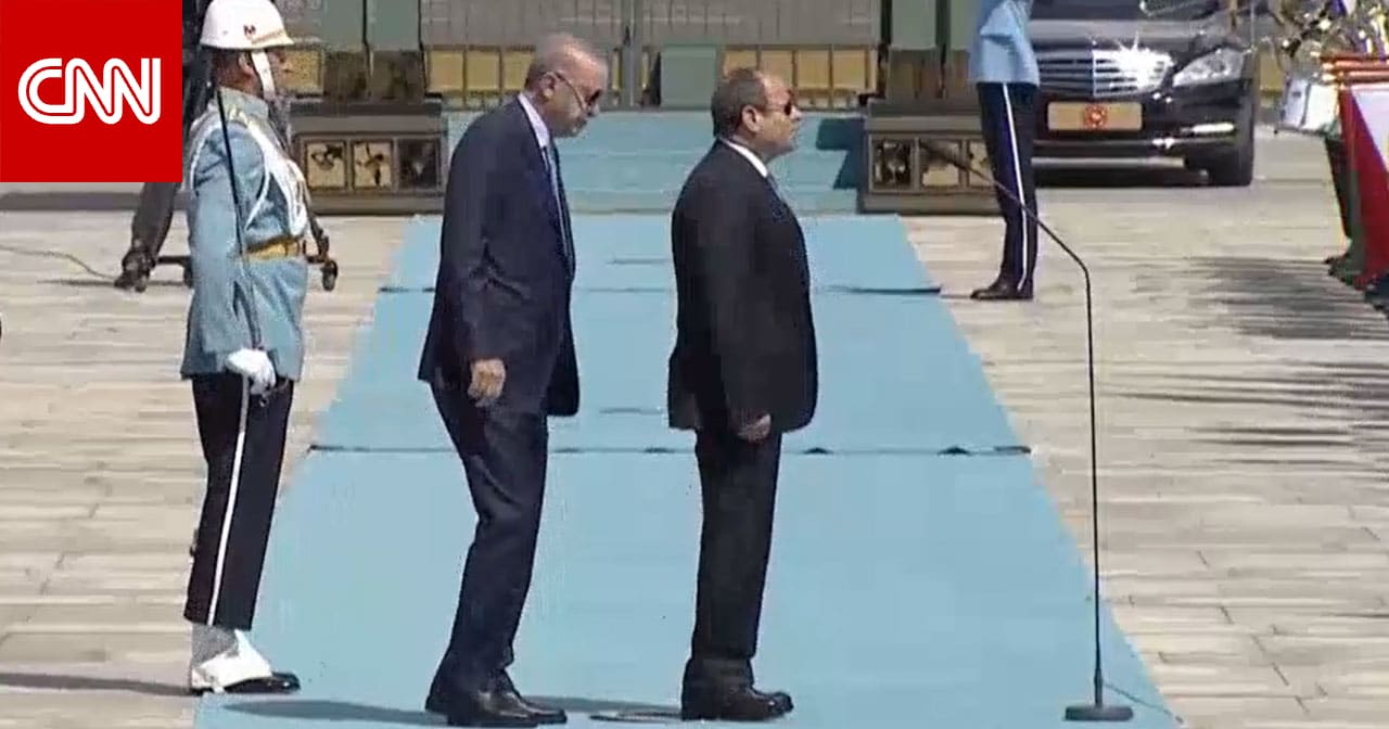 أعاد للأذهان موقفا لمحمد بن سلمان.. أردوغان ينشر فيديو استقبال السيسي وما قاله عوضا عن "مرحبا عسكر" المتعارف عليه خلال المراسم