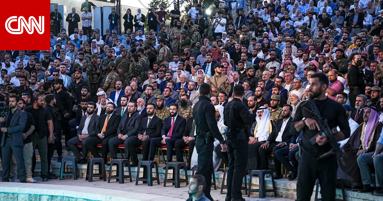 أحمد الشرع.. لقطات الحماية المشددة حوله في حلب ترصدها الكاميرا